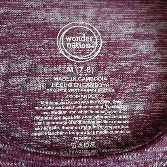 Wonder Nation Girl's Size M (7-8) Heather Purple Skater Style Dress - Picture 3 of 6